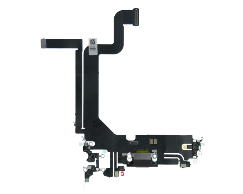 Шлейф iPhone 14 Pro Max з роз'ємом зарядки black (Original China) PLS-00-00107211