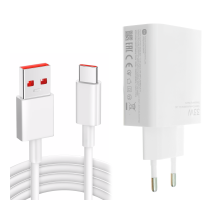 Зарядний пристрій Xiaomi 33W 1USB-A з кабелем Type-C (Original China) white PLS-00-00130670