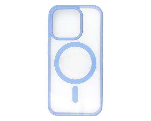 Чохол TPU+PC Сolor сase with MagSafe iPhone 15 Pro Max far blue PLS-00-00135412