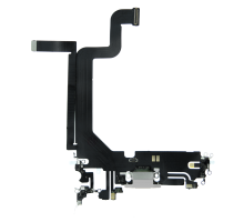 Шлейф iPhone 14 Pro Max з роз'ємом зарядки white PLS-00-00107195