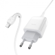 Зарядний пристрій Hoco C72Q 18W 3A 1USB-A з кабелем Micro USB white PLS-00-00059566