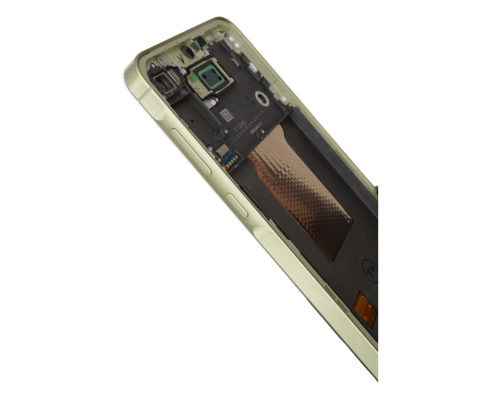 Дисплей Samsung A556 Galaxy A55 5G з сенсором та рамкою yellow (Original Assembled) PLS-00-00148351