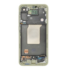 Дисплей Samsung A556 Galaxy A55 5G з сенсором та рамкою yellow (Original Assembled) PLS-00-00148351