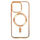 Чохол Fashion Case with MagSafe iPhone 15 Pro Max gold PLS-00-00116399