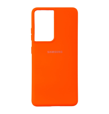 Чохол Silicone Cover Full Camera Samsung G998 Galaxy S21 Ultra red PLS-00-00103553