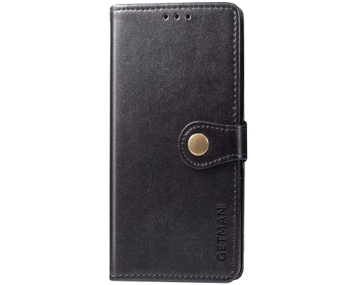 Чохол-книжка Leather GETMAN with card holder Xiaomi Redmi 9 black PLS-00-00086234