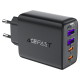 Зарядний пристрій Acefast A61 45W 3A 2USB-A+2USB-C black PLS-00-00124998