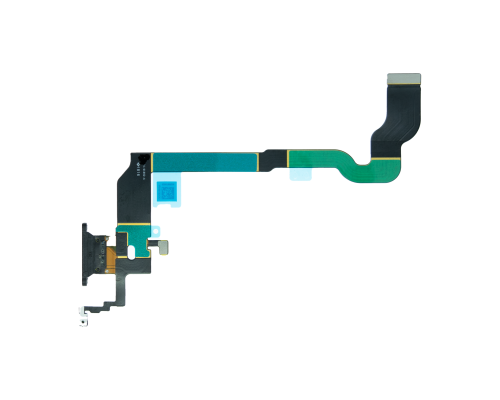 Шлейф iPhone X з роз'ємом зарядки black (Original) PLS-00-00079119