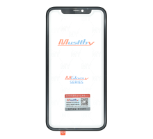 Скло дисплея iPhone 11 з рамкою та OCA black (Musttby) PLS-00-00123702