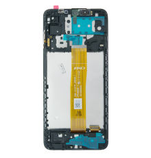 Дисплей Samsung A127 Galaxy A12 (2021) з сенсором та рамкою black (Original China) PLS-00-00111651