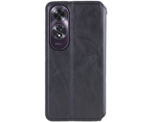 Чохол-книжка Leather Cubic Oppo A60 4G black PLS-00-00162824