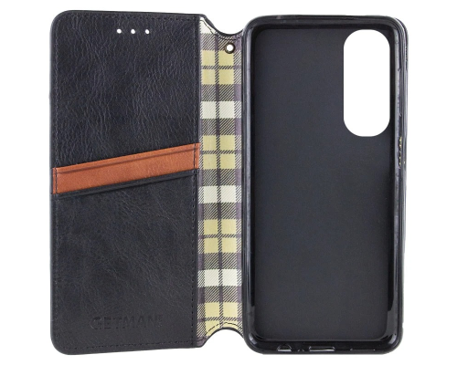 Чохол-книжка Leather Cubic Oppo A60 4G black PLS-00-00162824