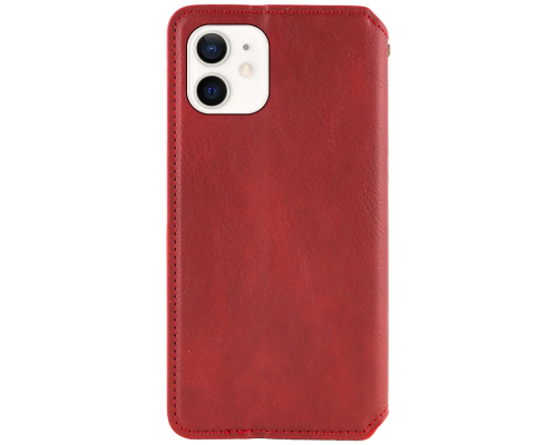 Чохол-книжка Leather Cubic для iPhone 11 red PLS-00-00162722