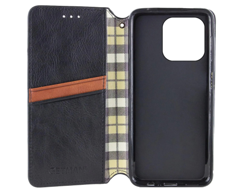 Чохол-книжка Leather Cubic для iPhone 13 Pro black PLS-00-00162733