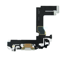 Шлейф iPhone 12 Mini з роз'ємом зарядки white (Original Used) PLS-00-00093446