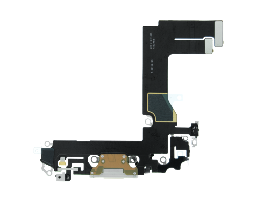 Шлейф iPhone 12 Mini з роз'ємом зарядки white (Original Used) PLS-00-00093446