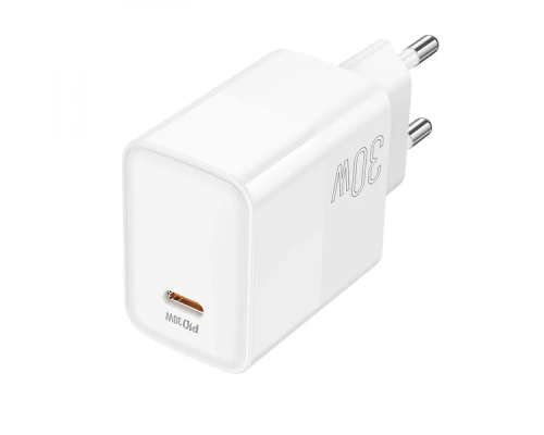 Зарядний пристрій Borofone BA77A 30W 3A 1USB-C white PLS-00-00114156