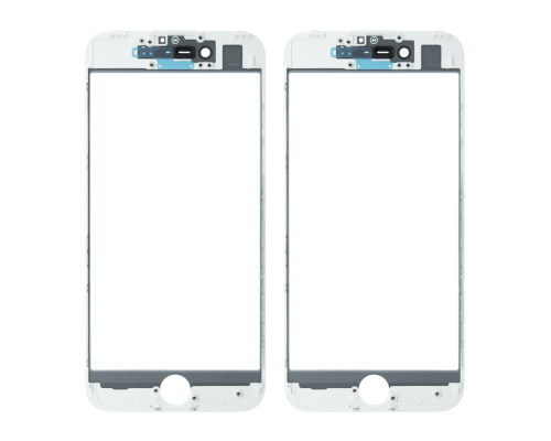 Скло дисплея iPhone 7 з рамкою та OCA white SJ (2ШТ) (Original China) PLS-00-00101898