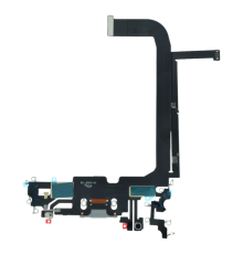 Шлейф iPhone 13 Pro Max з роз'ємом зарядки silver (Original China) PLS-00-00107262