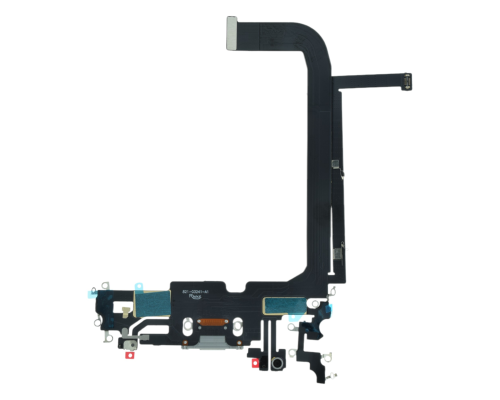 Шлейф iPhone 13 Pro Max з роз'ємом зарядки silver (Original China) PLS-00-00107262