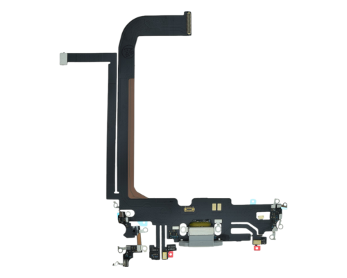 Шлейф iPhone 13 Pro Max з роз'ємом зарядки silver (Original China) PLS-00-00107262