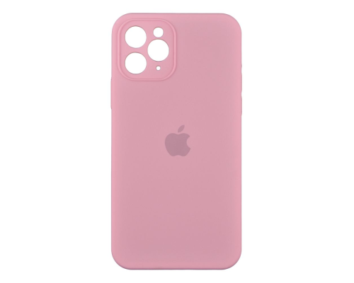 Чохол Silicone Case Квадратні Борти Full Camera iPhone 11 Pro Max light pink PLS-00-00103228