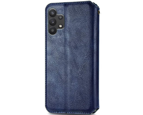 Чохол-книжка Leather Cubic Samsung A325 Galaxy A32 blue PLS-00-00162889