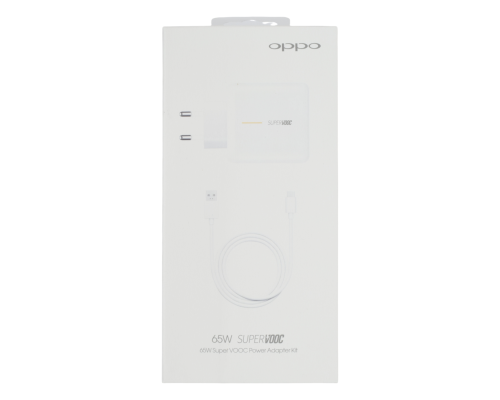 Зарядний пристрій Oppo 65W 1USB-A з кабелем Type-C (Original China) white PLS-00-00142673