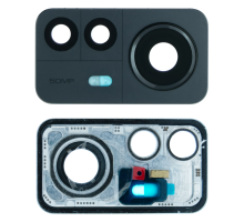 Скло камери Xiaomi 12 Pro з рамкою cosmic gray (Original) PLS-00-00108204