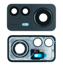 Скло камери Xiaomi 12 Pro з рамкою cosmic gray (Original) PLS-00-00108204