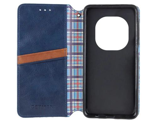 Чохол-книжка Leather Cubic Xiaomi Redmi Note 15 Pro 4G blue PLS-00-00163113