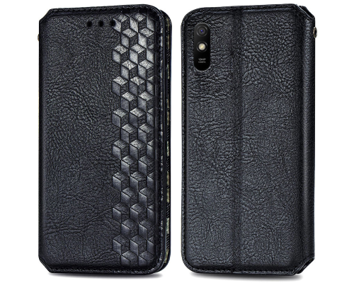 Чохол-книжка Leather Cubic Xiaomi Redmi 9A black PLS-00-00163052