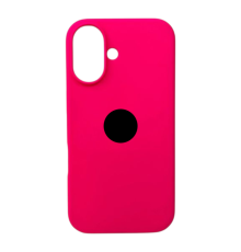Чохол Silicone Case Full Protective для iPhone 16e barbie pink (УЦІНКА) PLS-00-00159454