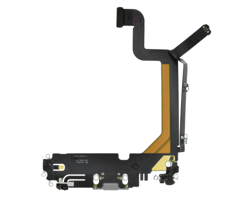 Шлейф iPhone 14 Pro Max з роз'ємом зарядки white (Original Used) PLS-00-00127212