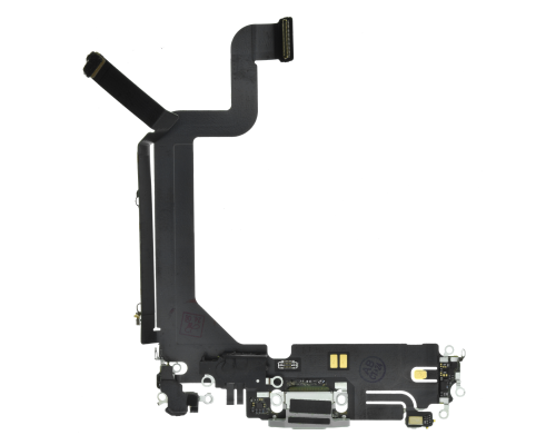 Шлейф iPhone 14 Pro Max з роз'ємом зарядки white (Original Used) PLS-00-00127212