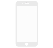 Скло дисплея iPhone 7 Plus з рамкою та OCA white (Original China) PLS-00-00016940
