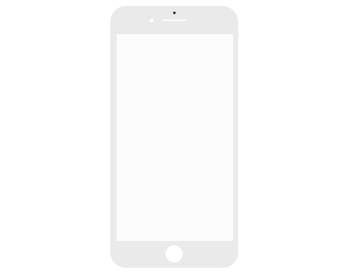 Скло дисплея iPhone 7 Plus з рамкою та OCA white (Original China) PLS-00-00016940