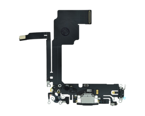 Шлейф iPhone 15 Pro з роз'ємом зарядки black titanium (Original) PLS-00-00134078