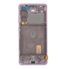 Дисплей Samsung G780 Galaxy S20 FE з сенсором та рамкою lavender (Original) PLS-00-00058878