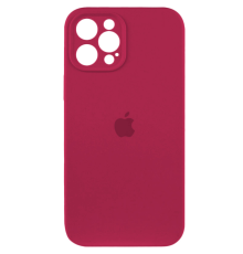 Чохол Silicone Case Full Camera Protective iPhone 12 Pro Max maroon PLS-00-00116621