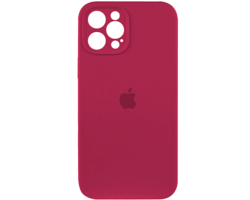Чохол Silicone Case Full Camera Protective iPhone 12 Pro Max maroon PLS-00-00116621