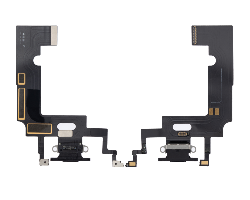 Шлейф iPhone XR з роз'ємом зарядки black (Original Used) PLS-00-00046613