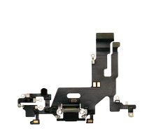 Шлейф iPhone 11 з роз'ємом зарядки black (Original Used) PLS-00-00037049