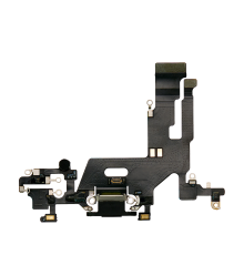 Шлейф iPhone 11 з роз'ємом зарядки black (Original Used) PLS-00-00037049