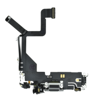 Шлейф iPhone 14 Pro з роз'ємом зарядки white (Original Used) PLS-00-00122269