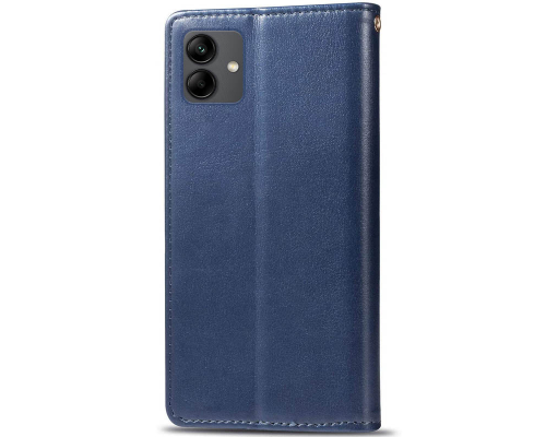 Чохол-книжка Leather GETMAN with card holder Samsung A065 Galaxy A06 blue PLS-00-00148227