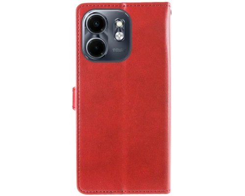 Чохол-книжка Leather GETMAN with card holder Infinix Hot 50i red PLS-00-00148152