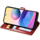Чохол-книжка Leather GETMAN with card holder Xiaomi 15 Pro red PLS-00-00148280