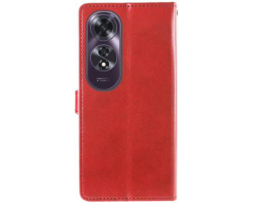 Чохол-книжка Leather GETMAN with card holder Oppo A60 red PLS-00-00148172