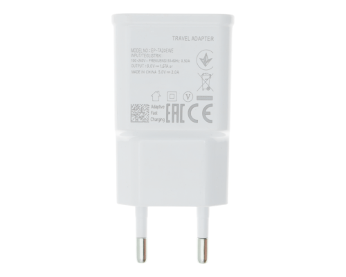 Зарядний пристрій Samsung 5W 1USB-A (NO LOGO тех. пак) white PLS-00-00134148
